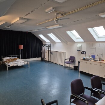 Ruimte van ca. 58,5 m2 op de tweede verdieping.