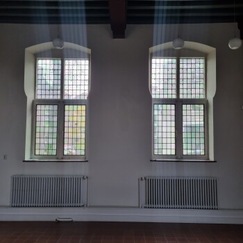 Spinhuiswal 1 / Sint Jorisstraat 131, voormalige refugiehuis.