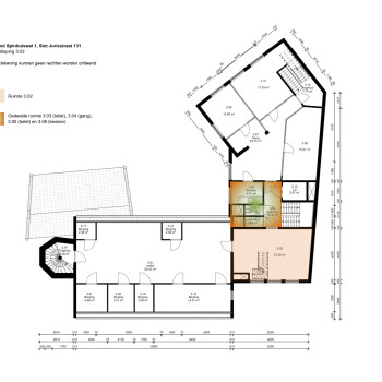 Plattegrond derde verdieping