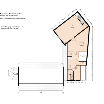 Plattegrond vierde verdieping